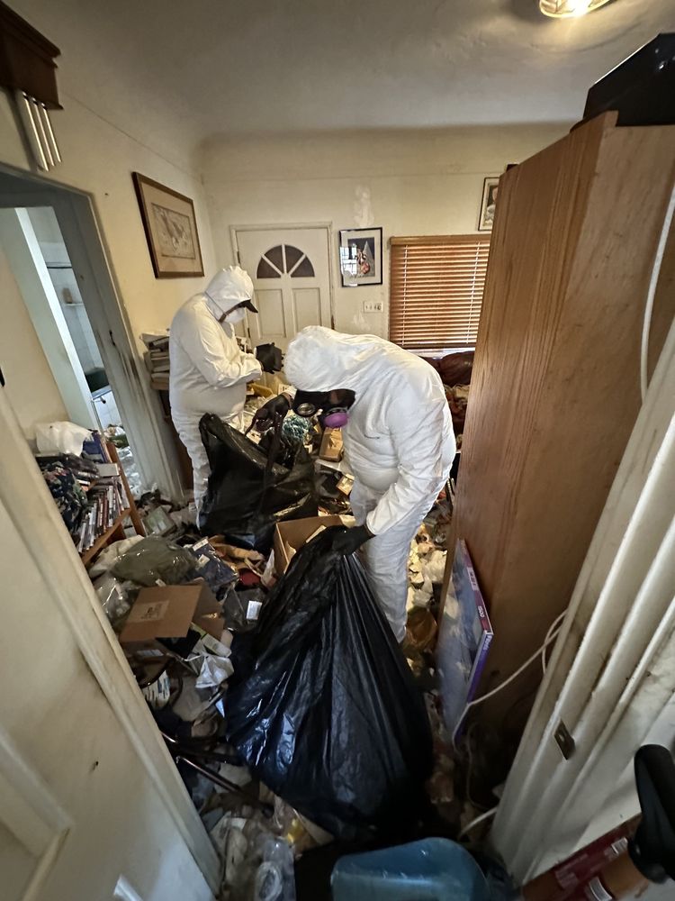 Hoarder Clean Up in Progress at Santa Monica, CA Home