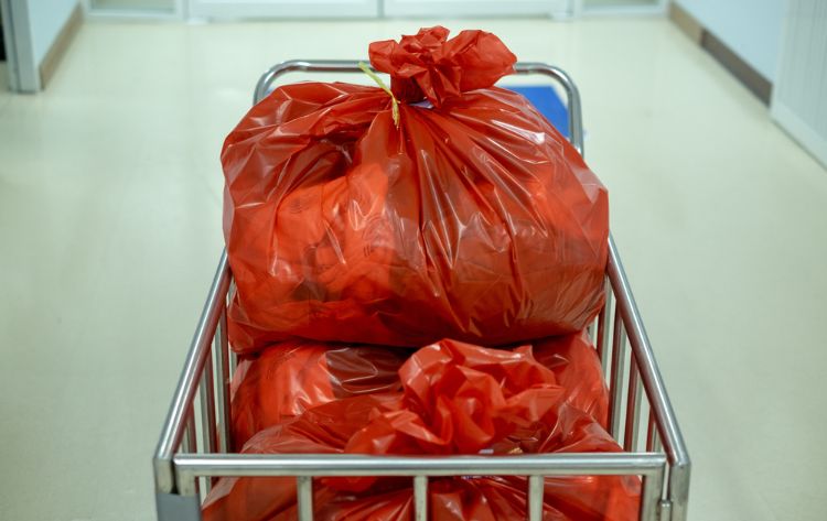 Biohazard Cleanup Bag for a Los Angeles, CA Hospital