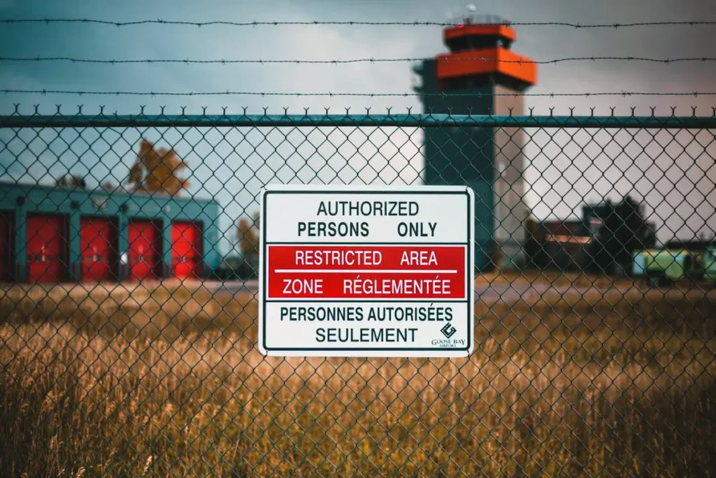 A controlled access zone in Orange County, CA, in need of biohazard cleanup