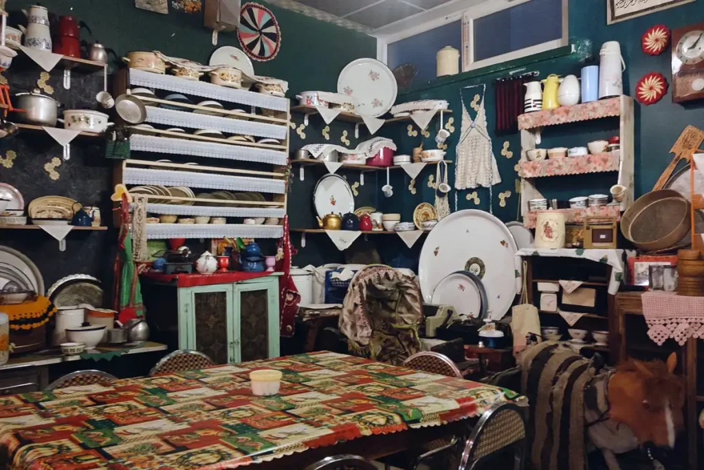 A cluttered vintage kitchen ready for estate clean out in Glendale, CA