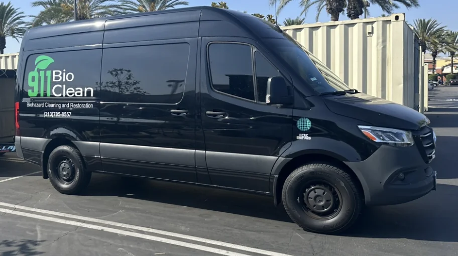 911 Bio Clean Van for Crime Scene Cleanup in Los Angeles, CA